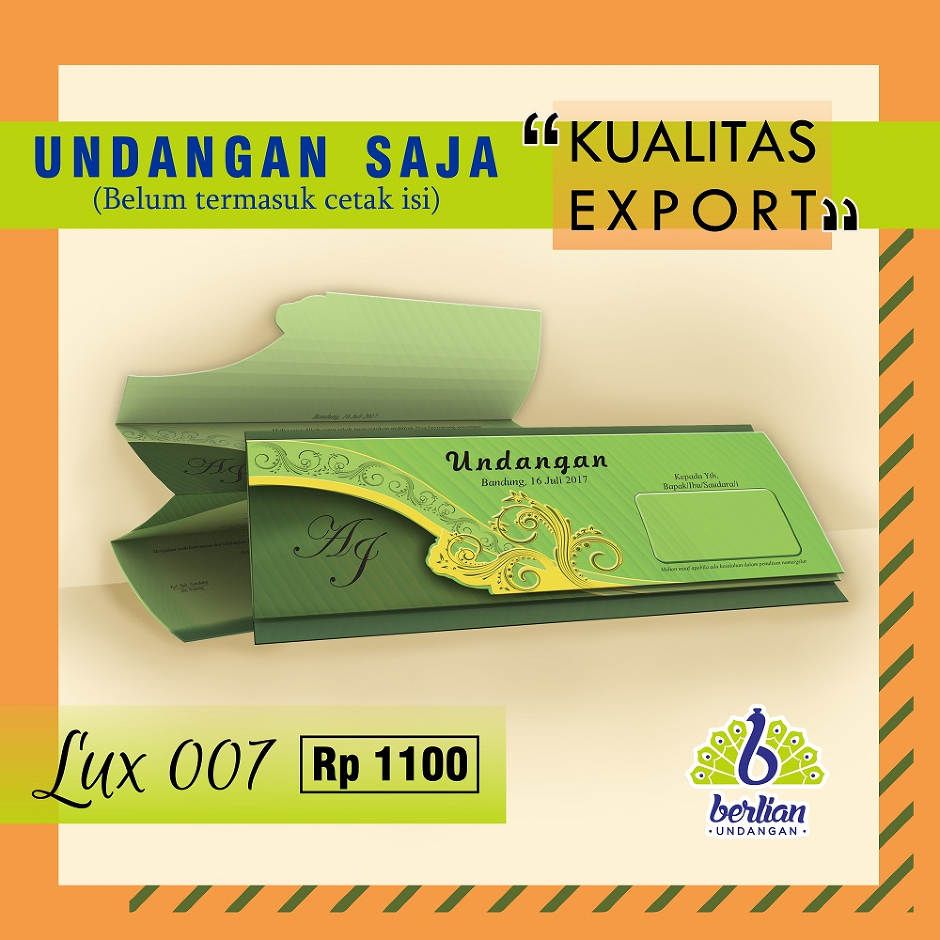 Blangko Undangan Khitan Murah Series Lux 001 Embos