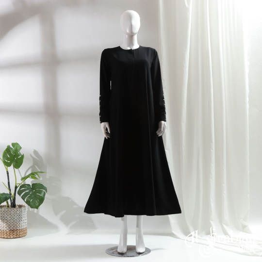 New Abaya Double Black