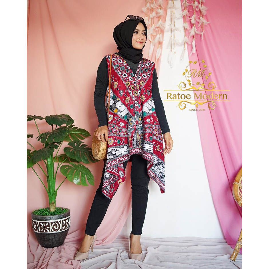 Paling Inspiratif Outer  Batik  Hijab Jalen Blogs