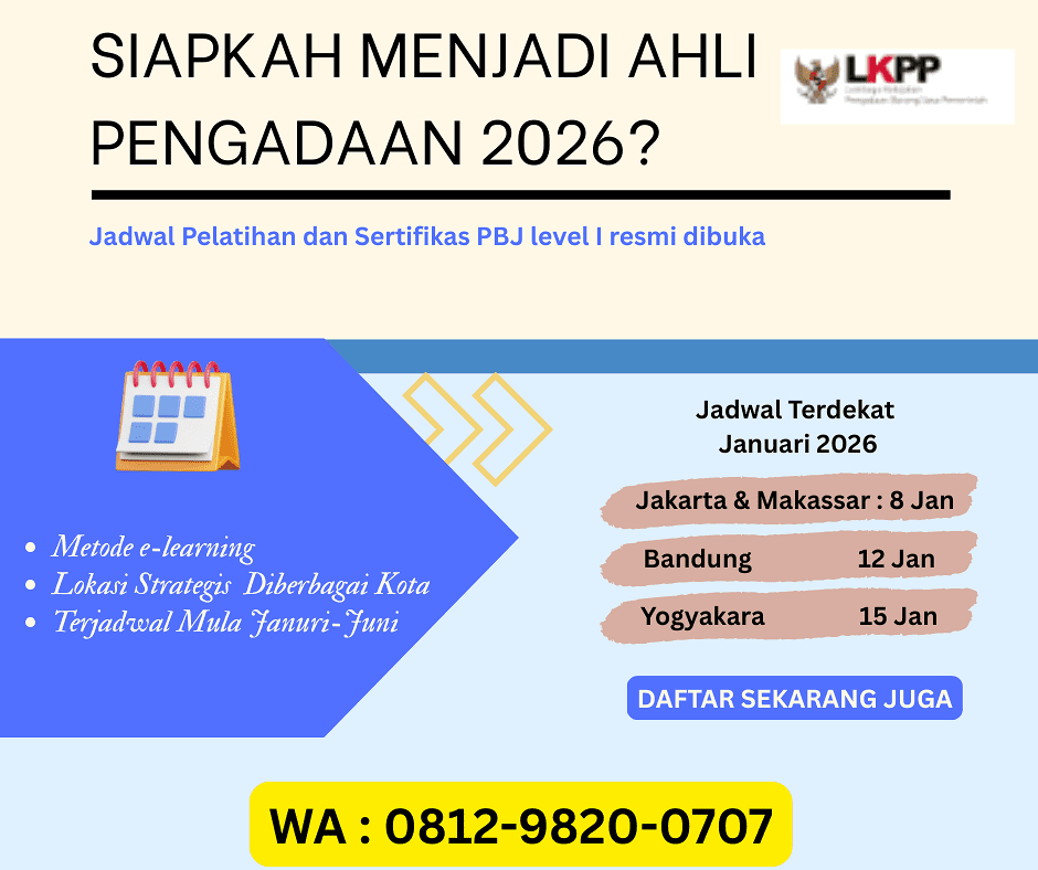 SIAP MENJADI AHLI PENGADAAN TAHUN 2026?