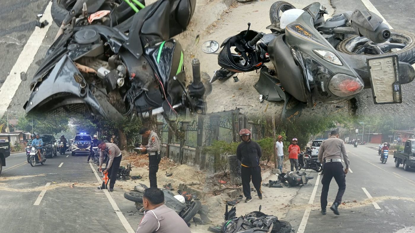Tabrakan Maut di Halong, Dua Pengendara Motor Tewas Usai Bertabrakan