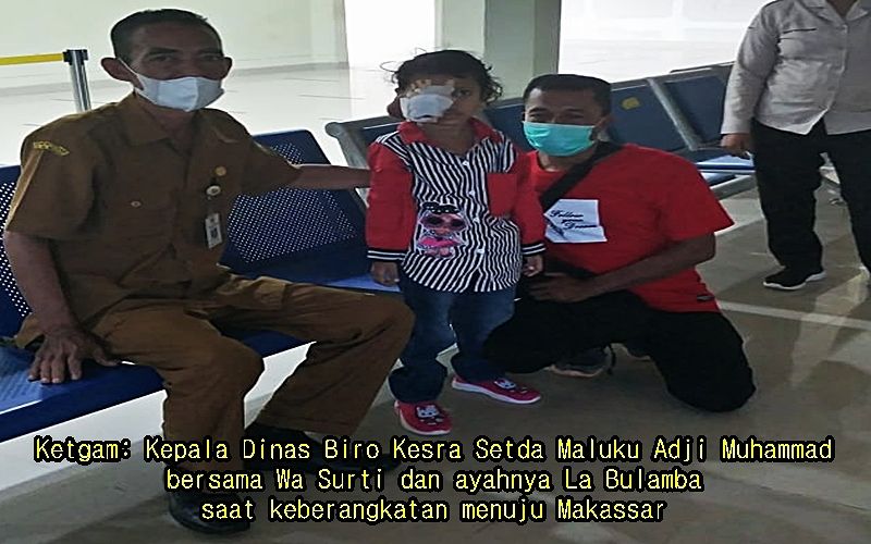 Di Rujuk Ke Makassar, Istri Gubernur Maluku Minta Masyarakat Doakan Wa Surti Bocah Pengidap Kanker Mata   