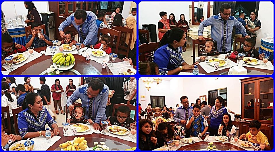 Sisi Humanis Bupati KKT dan Bunda PAUD Pada Jamuan Makan Malam Bersama Anak-Anak  