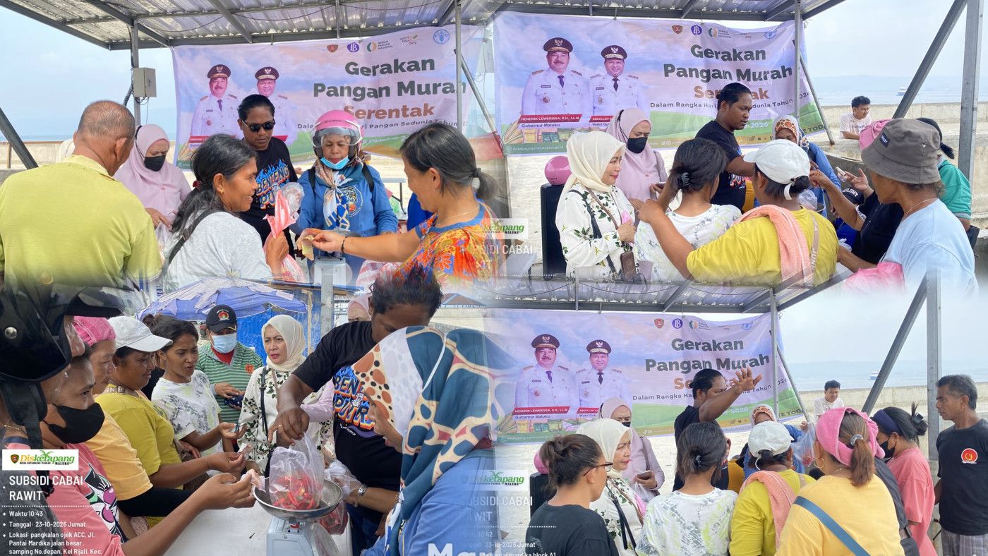 Cabai Rawit Tembus Rp160 Ribu per Kg, Pemprov Maluku Jual Rp40 Ribu di Pasar Mardika