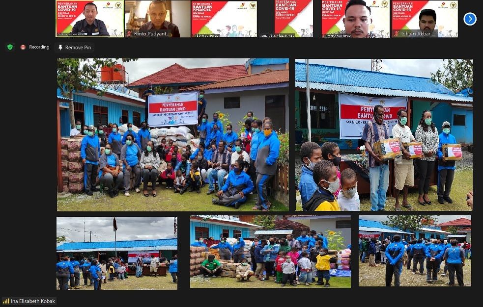 SKK Migas dan Komisi VII DPR RI Beri JPS Penangulangan Covid-19 di Wamena