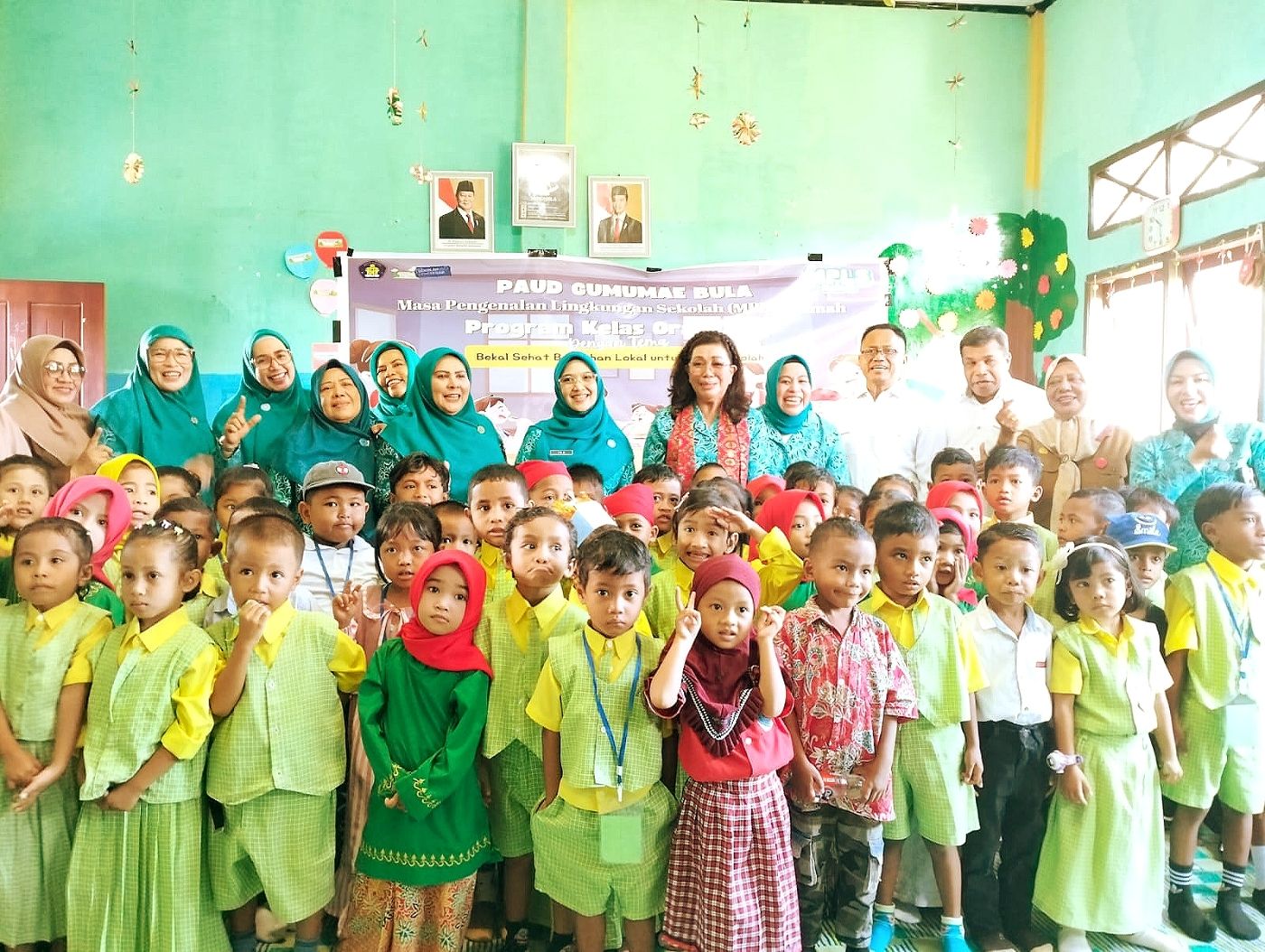 Bunda PAUD Provinsi Maluku Kunjungi PAUD Gumumae-Bula: Tanam Nilai Cinta dan Gizi Sejak Usia Dini