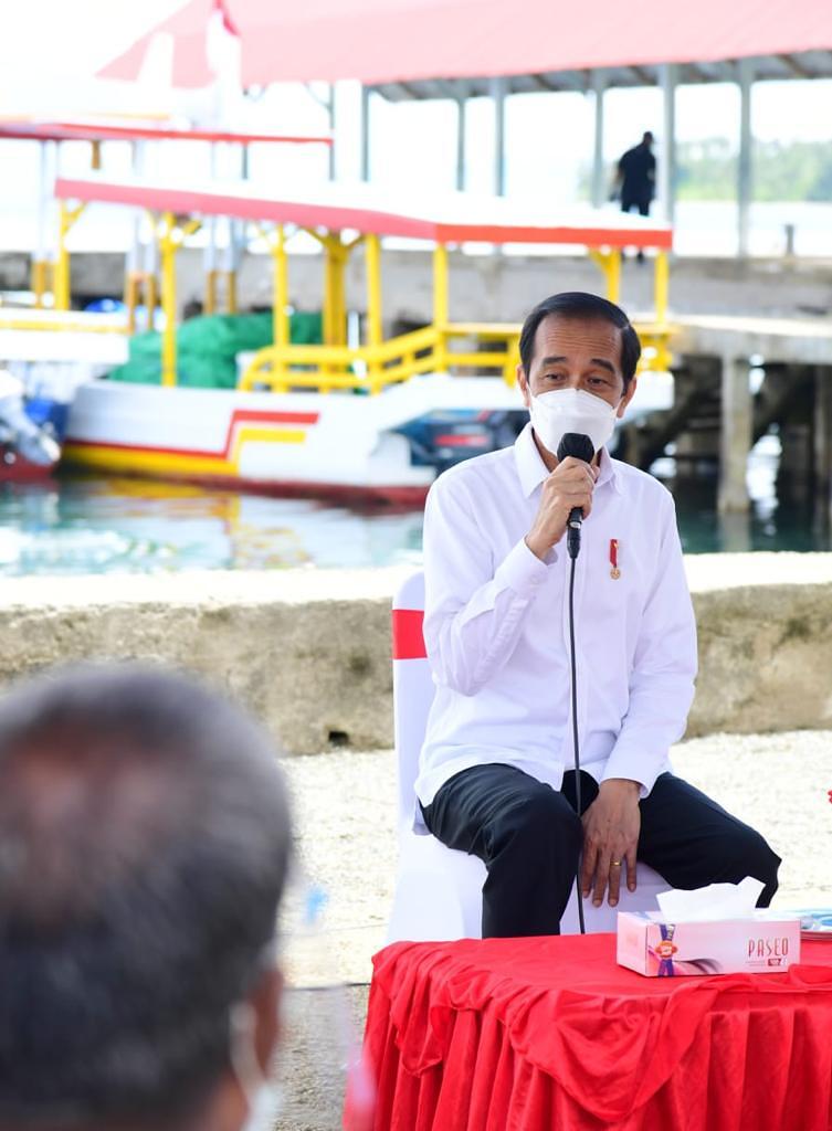 Kunjungi Pelabuhan Yos Sudarso, Presiden Berdialog dengan Pelaku Usaha Perikanan