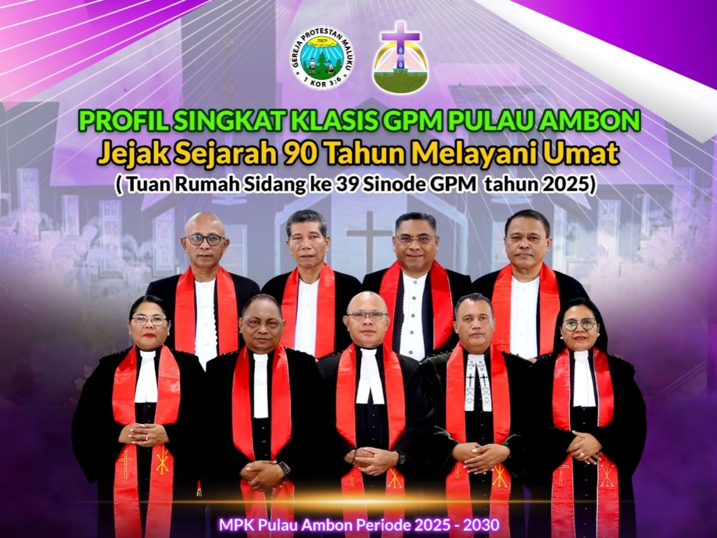 Jejak Sejarah, 90 Tahun Klasis GPM Pulau Ambon Melayani Umat