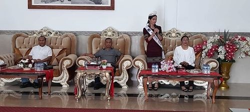 Pj. Bupati Bersama Istri Jemput Miss Marine Tourism 2022