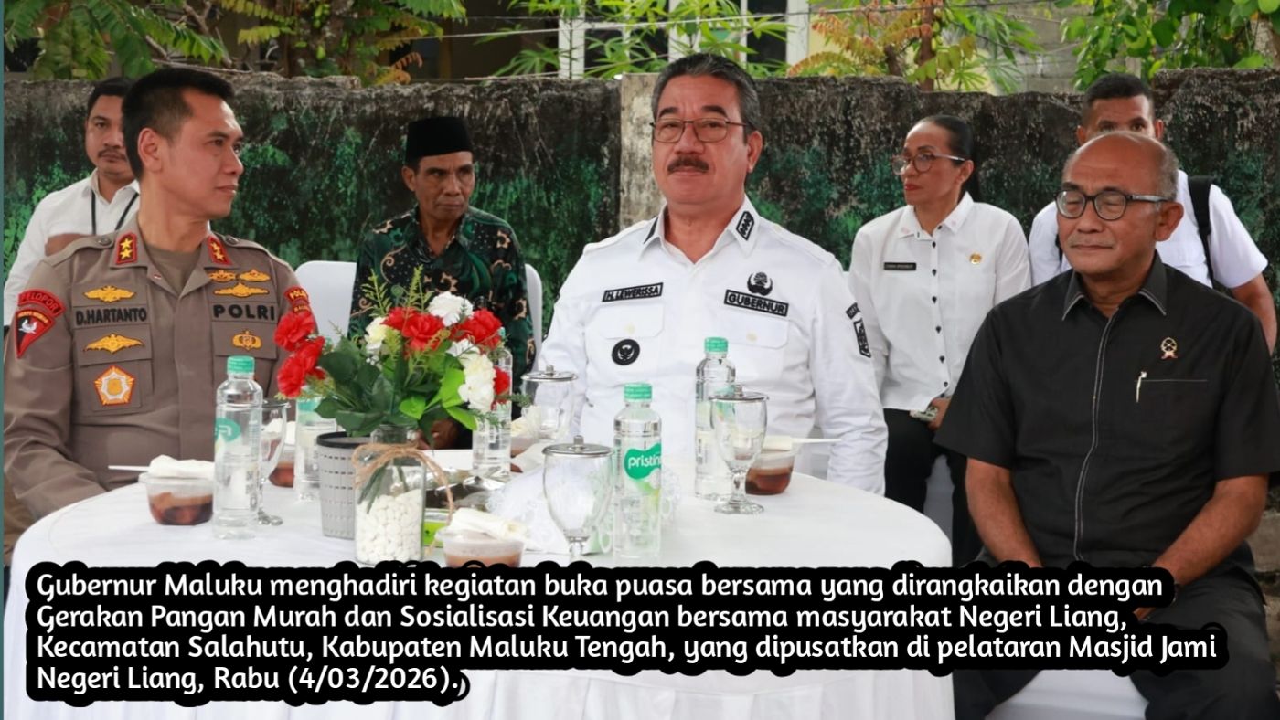 Gubernur Maluku Hadiri Gerakan Pangan Murah di Negeri Liang, Harga Sembako Lebih Terjangkau