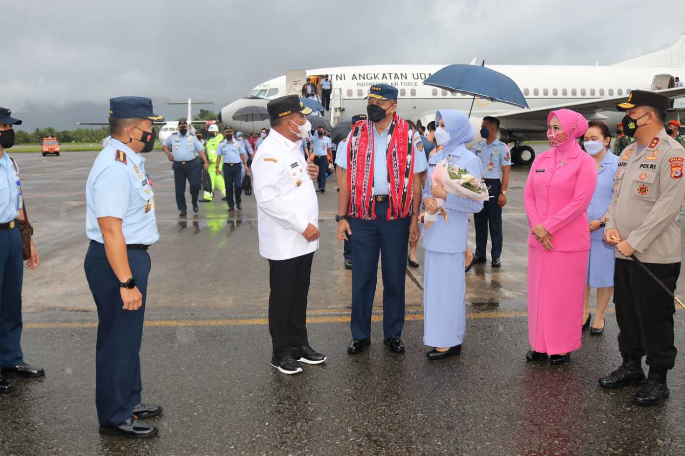 Gubernur MI Sambut Kedatangan Kasau di Ambon