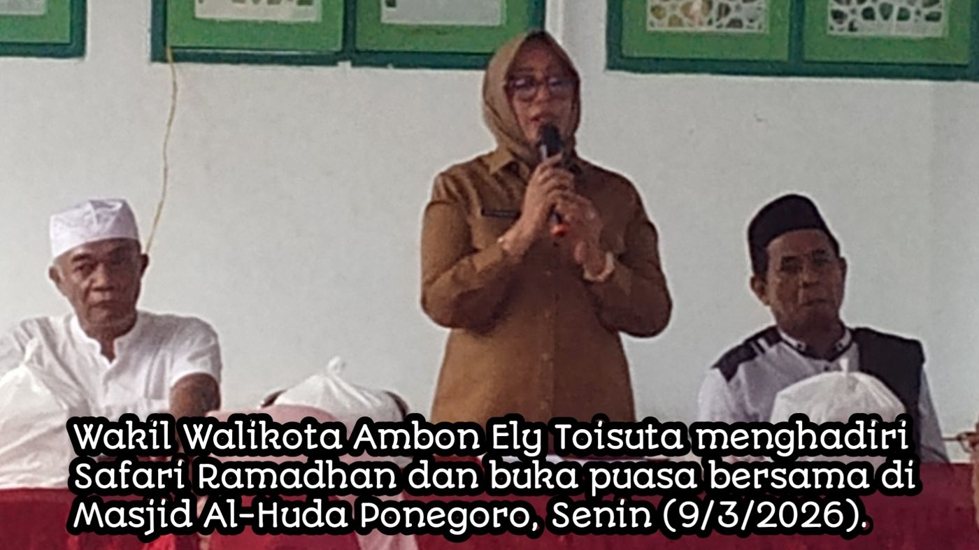 Di Masjid Al-Huda, Wawali Ambon Ajak Warga Lawan Hoaks