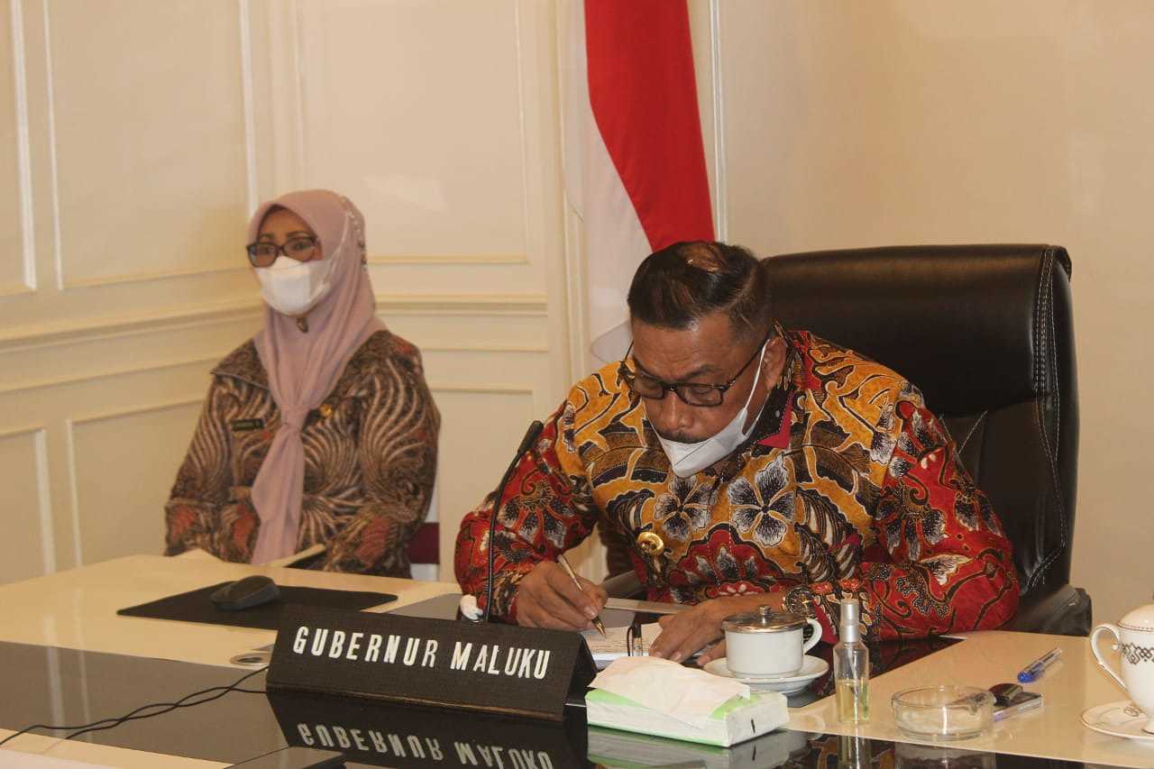 Dipimpin Presiden, Gubernur Murad Ikuti Rakornas Wasin 2021 secara Virtual
