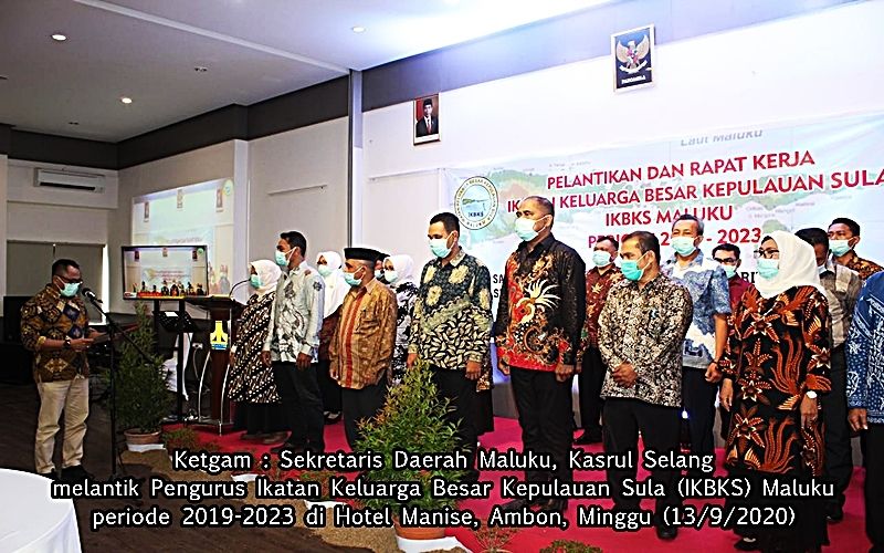 Sekda Maluku Lantik Pengurus IKBKS Periode 2019-2023