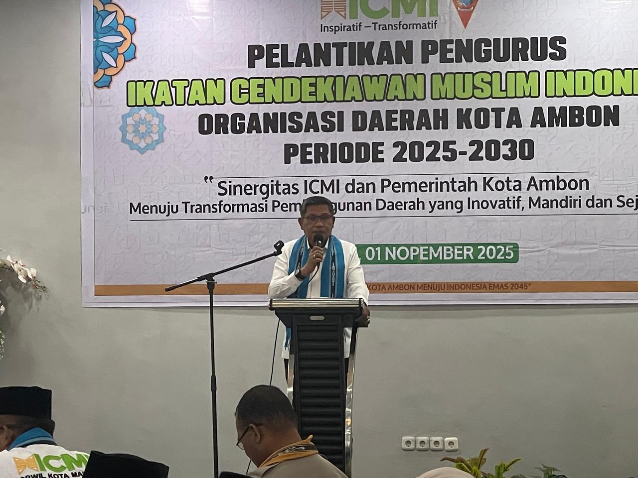 Wali Kota Ambon Ajak ICMI Bersinergi Atasi Persoalan Kota dan Bangun Budaya Cinta Ambon