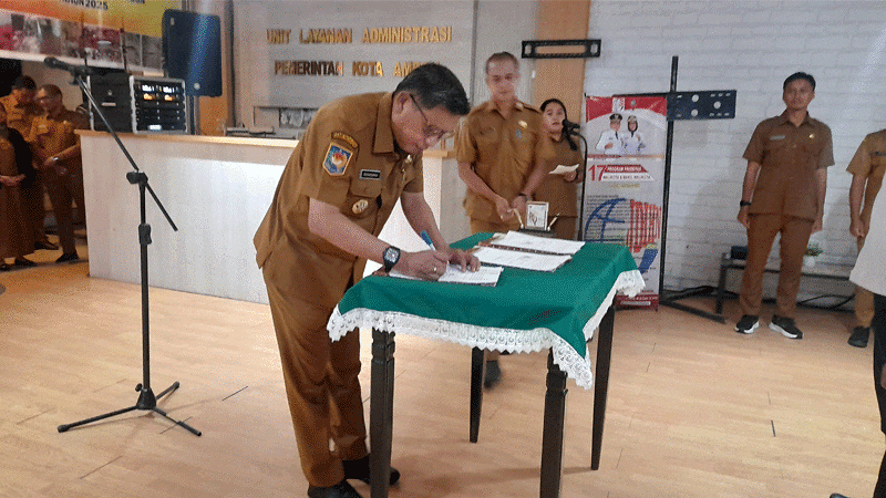Terkait Perkawinan dan Kependudukan, Pemkot Ambon Lakukan MoU dengan Pengadilan Agama dan Kemenag 