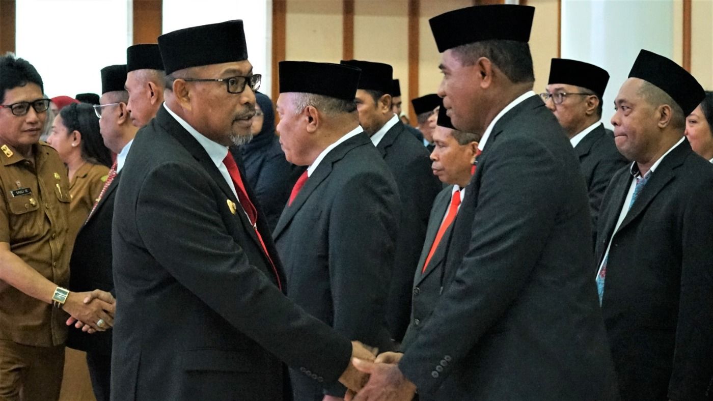 Sejumlah Pejabat Lingkup Pemprov Maluku Dilantik, Gubernur : Jabatan Adalah Amanah yang Harus Dipertanggungjawabkan   