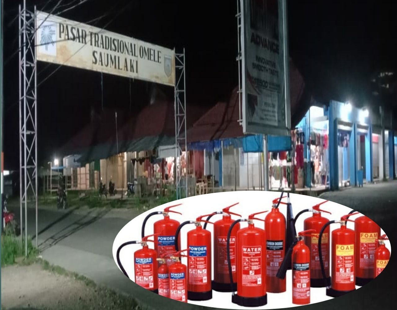 Pemungutan Retribusi Liar Alat Pemadam Kebakaran Laris Manis di Pasar Omele