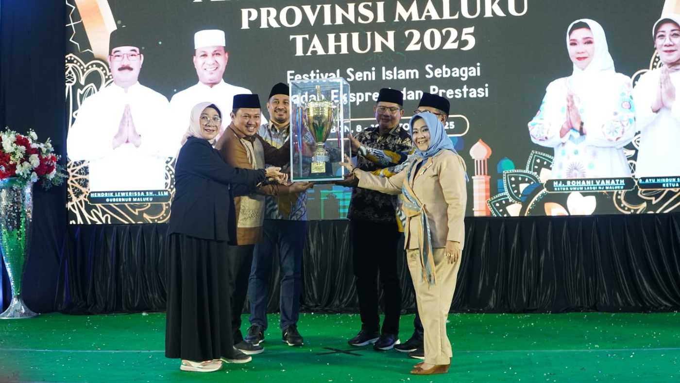 DPD LASQI-NJ Kota Ambon Borong Juara, Harumkan Nama Ambon di Festival Duta Qasidah Maluku 2025