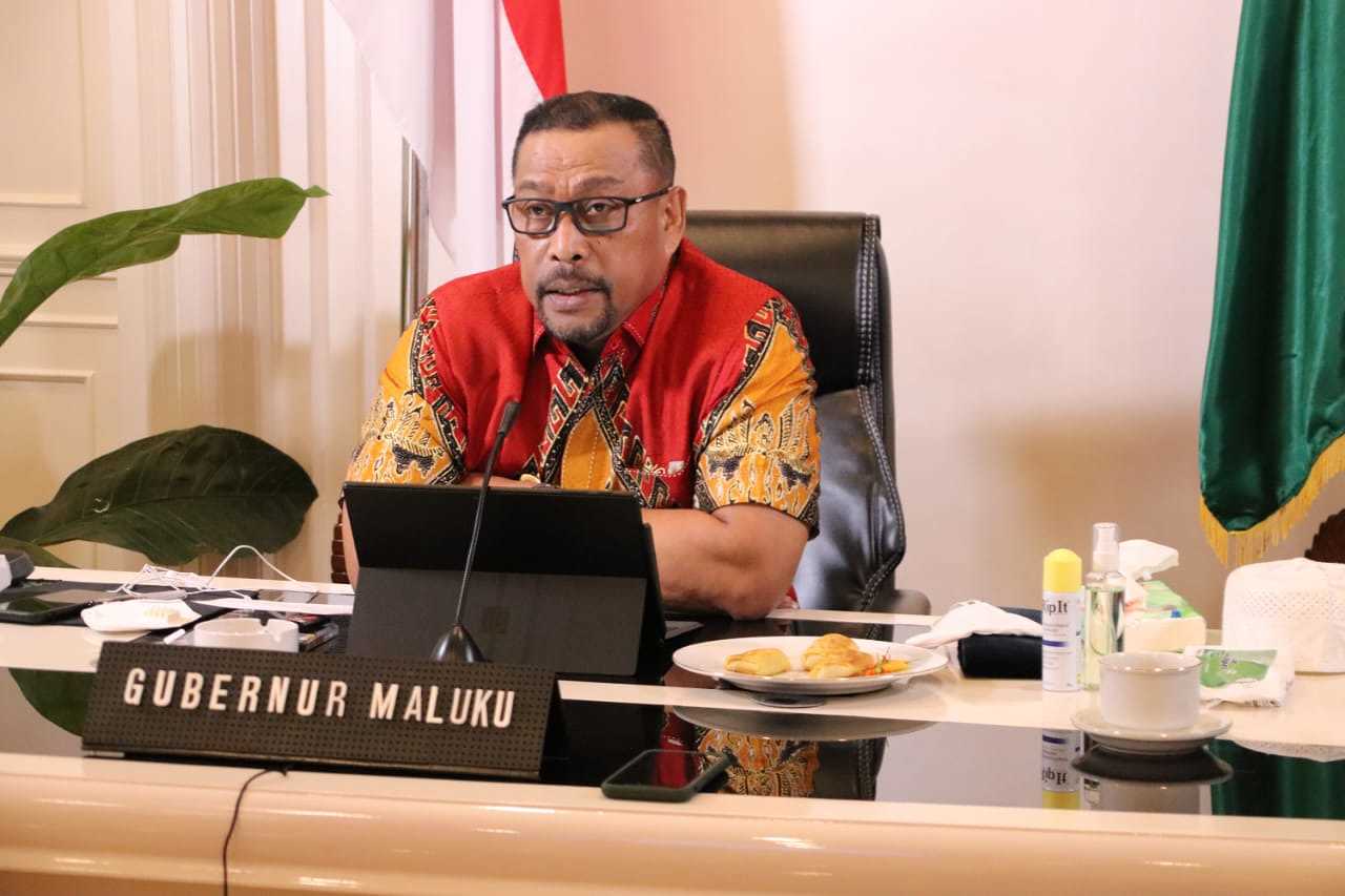 Gubernur Maluku Laporkan Perkembangan Covid-19 Saat Rakorsus 