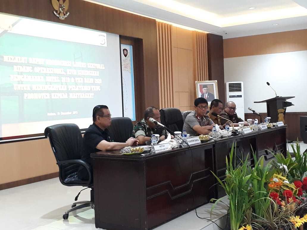Pengamanan Operasi Lilin Siwalima 2019, Polda Maluku Gelar Rakor Lintas Sektor