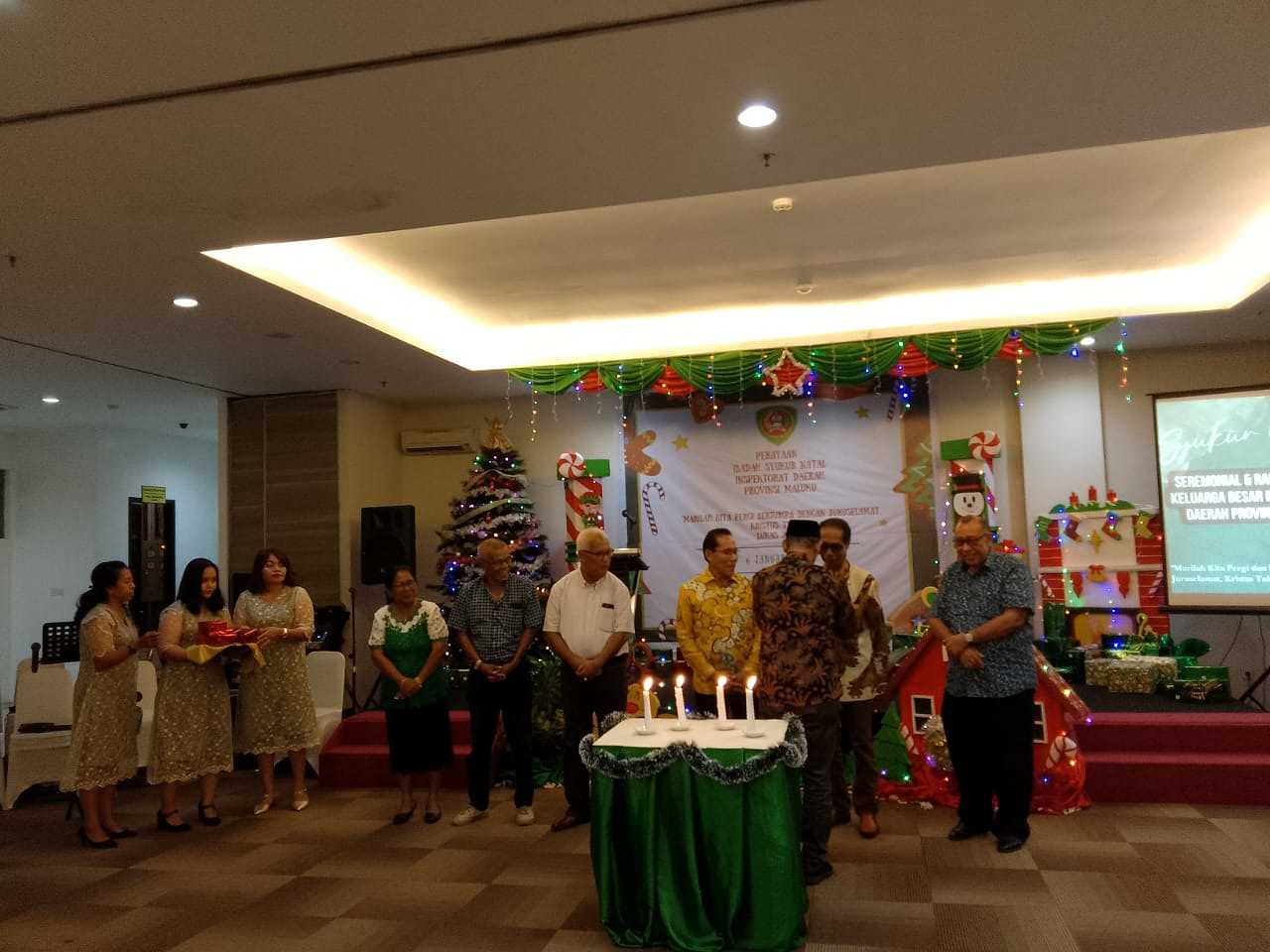 Keluarga Besar Inspektorat Maluku Gelar Syukuran Natal dan Tahun Baru