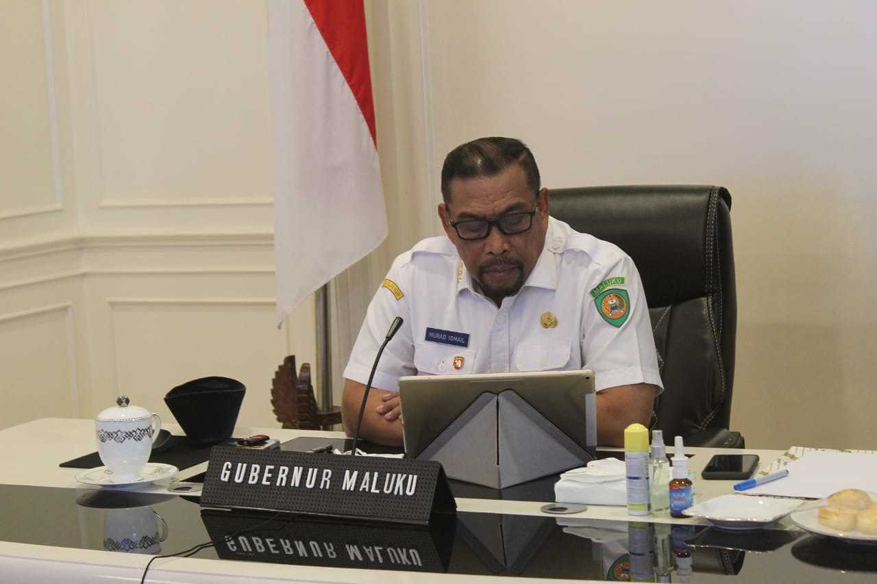 Gubernur Maluku Ikuti Aksi Nasional Pencegahan Korupsi secara Virtual