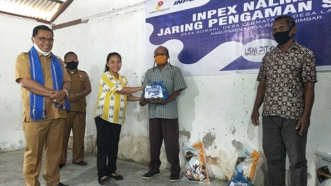 SKK MIGAS-INPEX Gandeng LSM PITA Berikan Sembako Bagi 3 Desa di Tansel