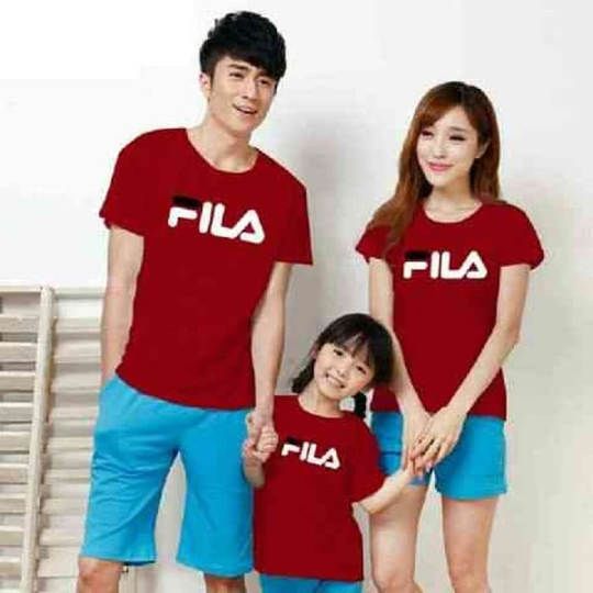  Baju  couple  keluarga  combed putih  7784