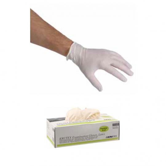 KRUTEX Latex Examination Gloves - Powdered