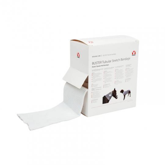 BUSTER Tubular Stretch Bandage, white, 8.8 cm x 6.5 m
