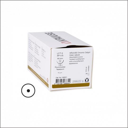 KRUUSE Chromic Catgut Suture