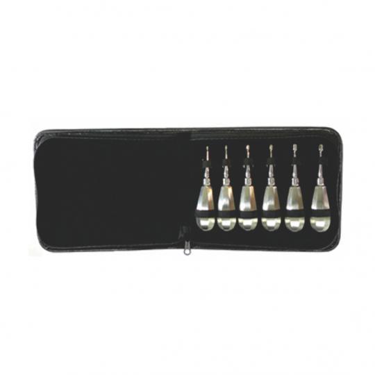 6 Piece Winged Elevator Set - Stubby Handle