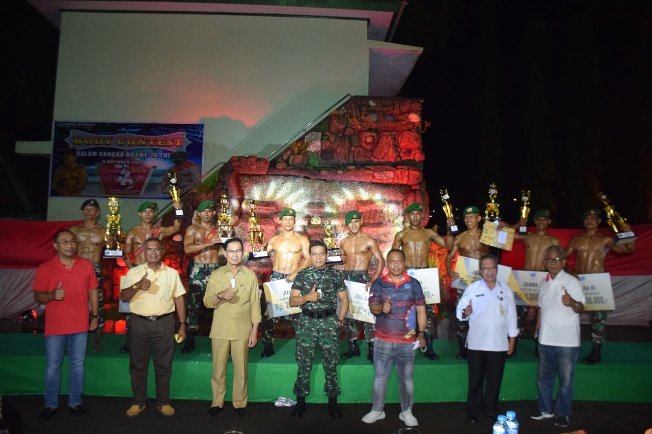 Korem 151/Binaiya Gelar Body Contest  Meriahkan HUT Ke-76 TNI, Dapat Sambut Hangat Prajurit TNI