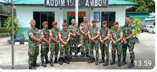 Dandim 1504/Ambon Terima Kunjungan Taruna Akmil AD