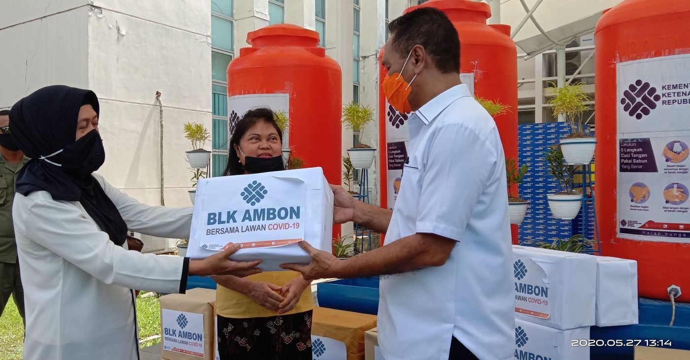 BLK Ambon Serahkan Kembali Peralatan Pandemi Covid-19 Ke Gustu