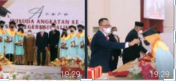 Sekda Wisudakan 106 Siswa SMA Siwalima Di Oditorium Unpatti