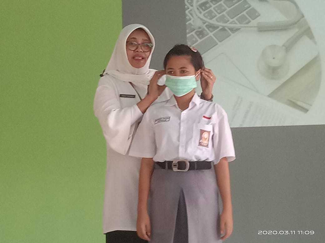 Dinkes Sambangi SMK 5 Sosialisasi Virus Corona