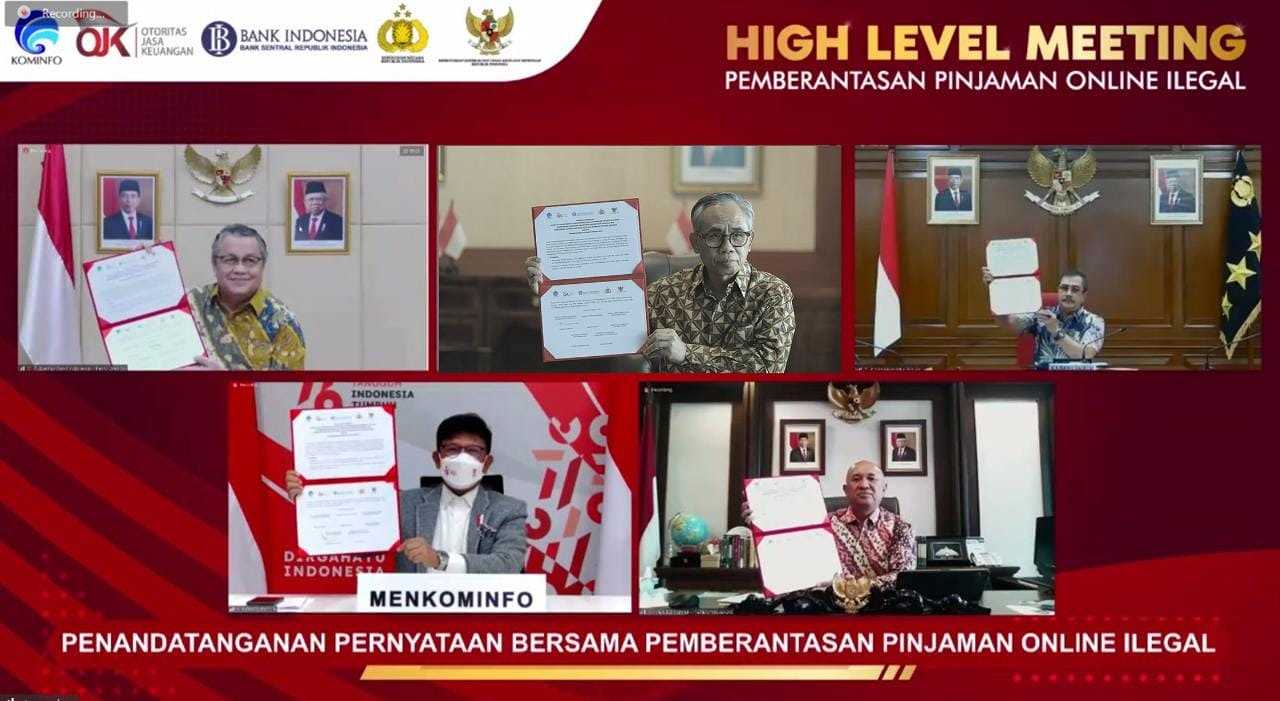 OJK  Kepolisian dan Lima Kementrian Siap Berantas Online Ilegal