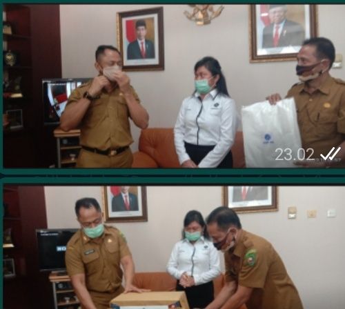 Gustu Terima Bantuan Masker-APD Dari BLK