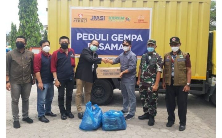 Bantu Korban Gempa Pasaman, JMSI Gandeng Artha Graha Peduli