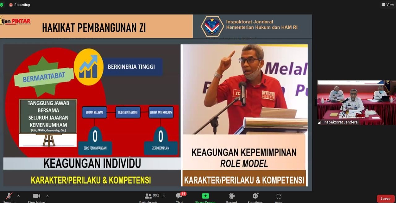 SIAP HADAPI TPN, INI PESAN IRJEN KEMENKUMHAM RI