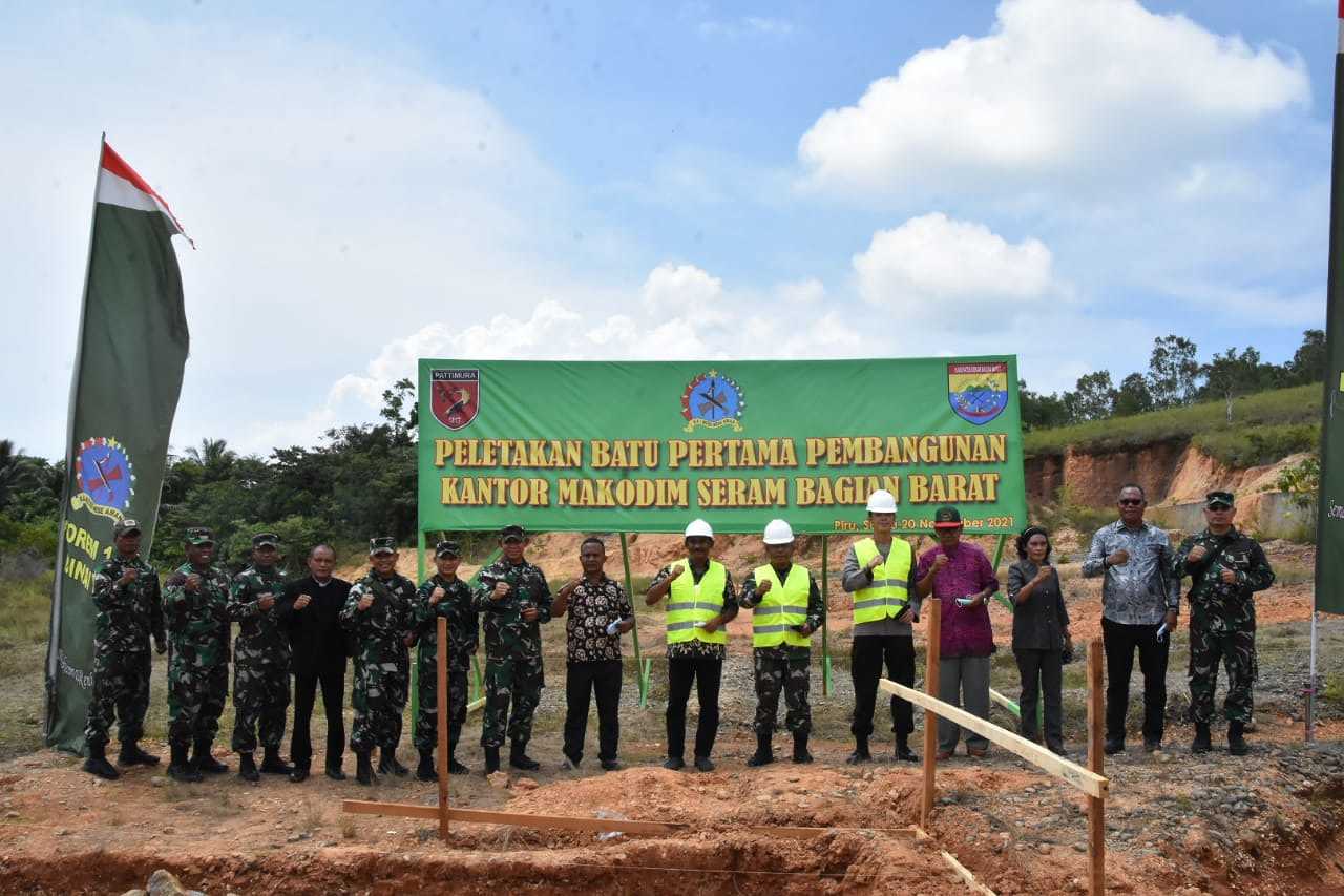 Danrem 151/Binaiya, Peletakan Batu Pertama Pembangunan Gedung Kantor Kodim SBB. 