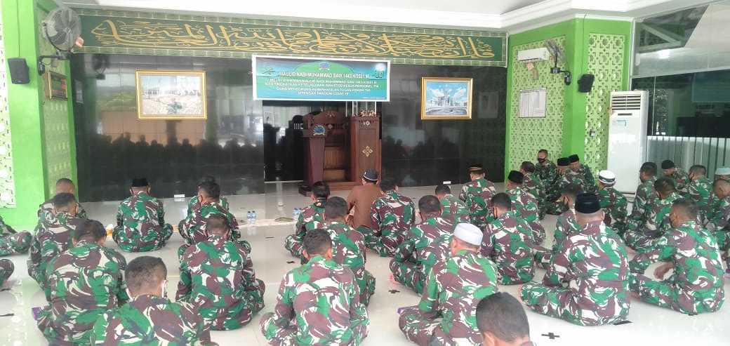 Korem 151/Binaiya Gelar Peringatan Maulid Nabi Muhammad SAW 1443 H/2021 M