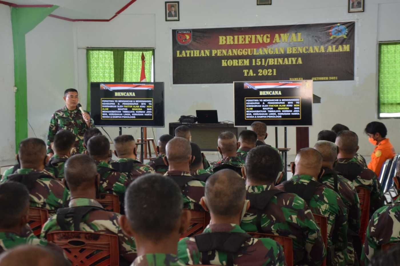 Jajaran Korem 151/Binaiya Gelar Latihan Penanggulangan Bencana Alam