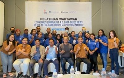 BI PEDULI PERS MALUKU,  GELAR PELATIHAN BUAT BERITA EKONOMI