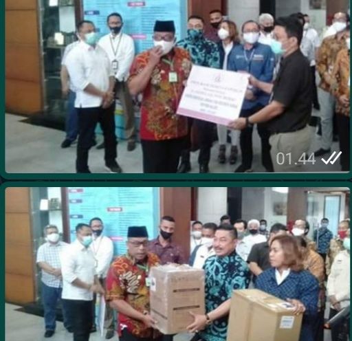 Gub Bersyukur  Terima Bantuan dari OJK,  BNI Dan BMW