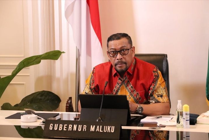 Saat Rakorsus Dengan Pusat Gubernur Jelaskan Perkembangan Covid di Wilayah Msluku