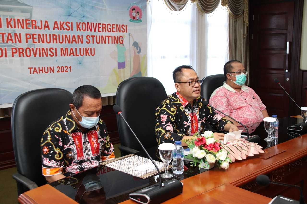 Sekda Buka  Penilaian Kinerja Percepatan Penurunan Stunting di Provinsi Maluku