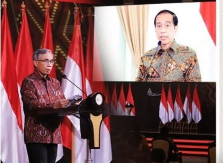 Presiden  Beri Apresiasi Kepada OJK Berkolaborasi  Sangat Baik Dengan Jasa Keuangan 